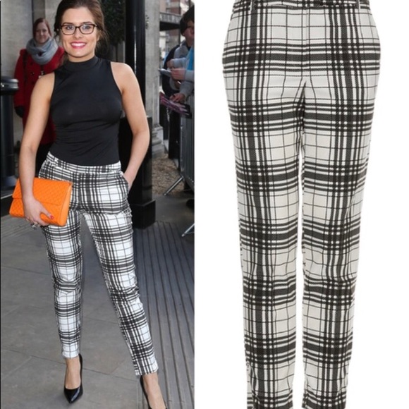 plaid pants topshop